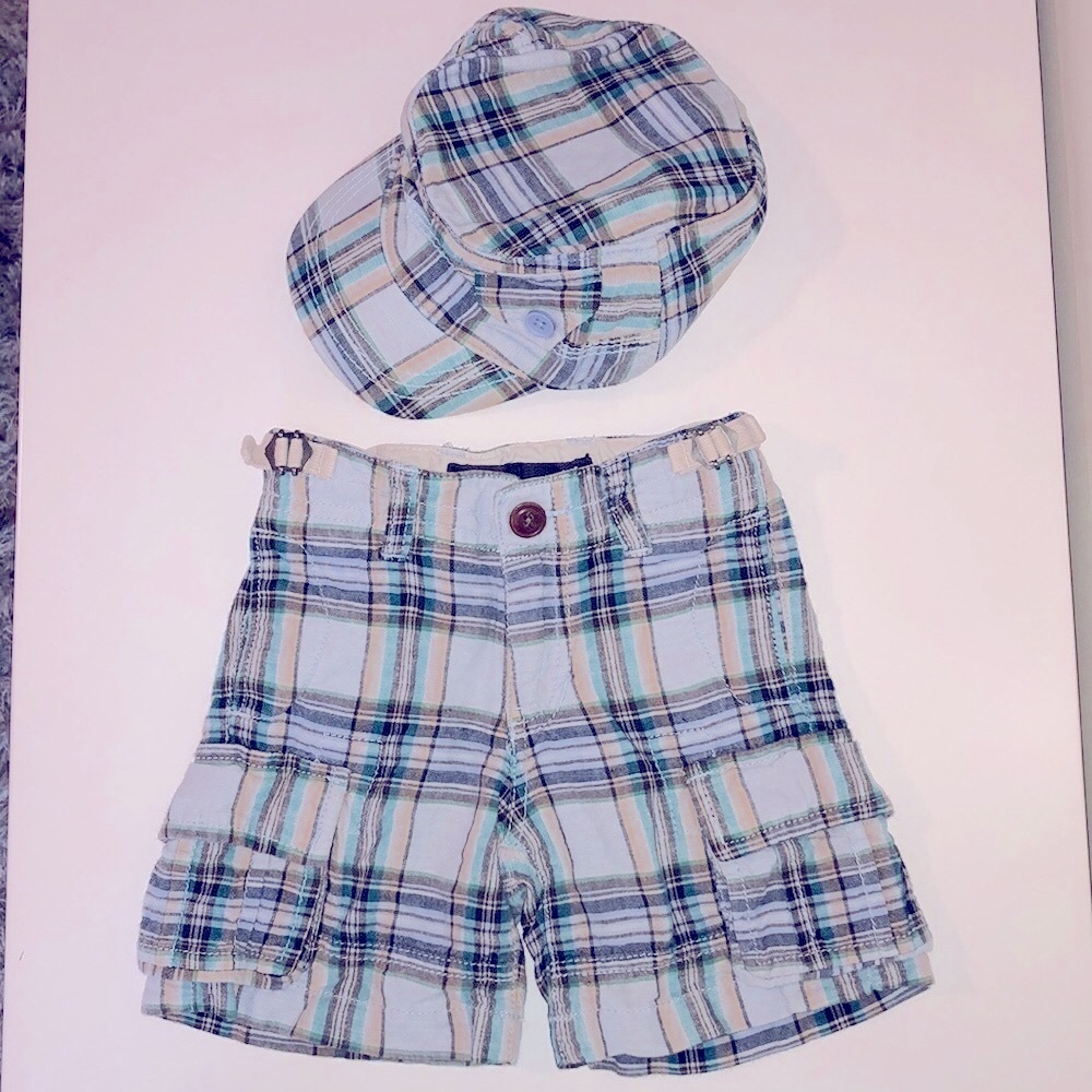Baby Vintage GAP Shorts and Newsboy Cap